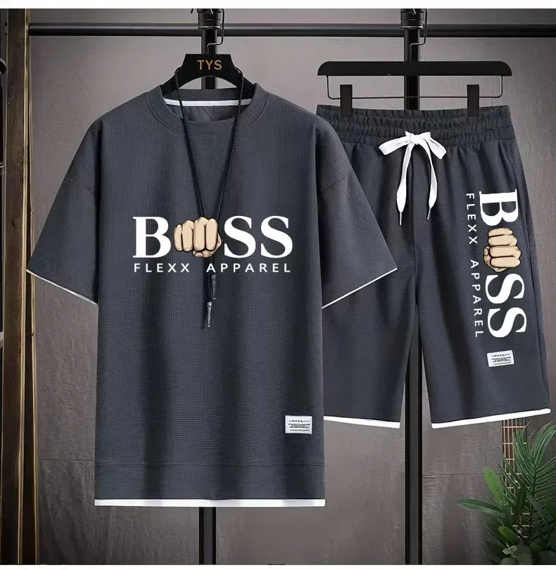 BSS FLEXX APPAREL Мужской комплект из двух предметов льняная ткань повседневная