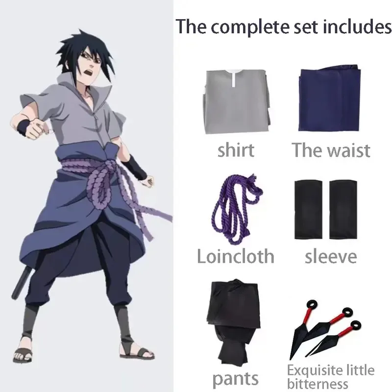 Фото ❤ Новинка 2024, Hokage Shippuden Sasuke, костюм Ning Zhibo четвертого поколения, ролевая игра, косплей, аниме, костюм для выступлений ★ ❤ ★ №1