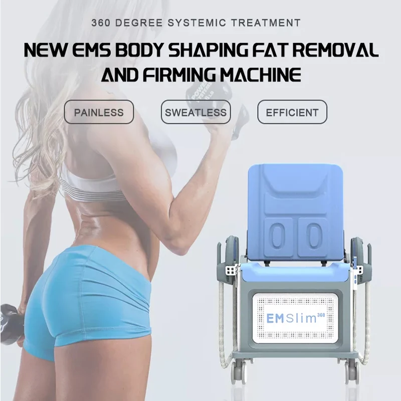 

Strong performance neo ems rf can lie down for treatment body sculpting 4 handles muscle stimulator machine