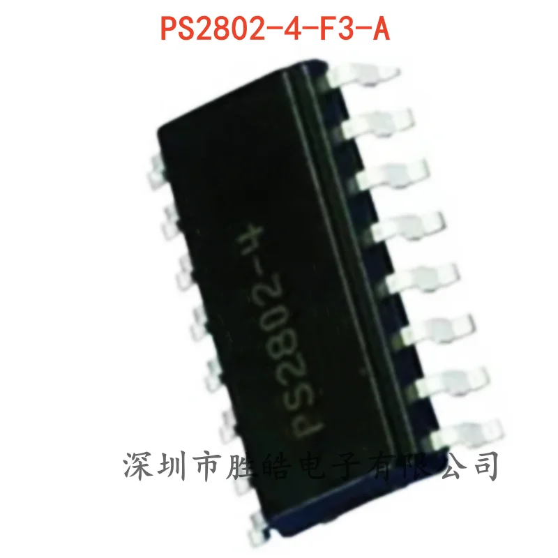 

(10PCS) NEW PS2802-4-F3-A PS2802 Optocoupler Optoelectronic Coupler SOP-16 PS2802-4-F3-A Integrated Circuit