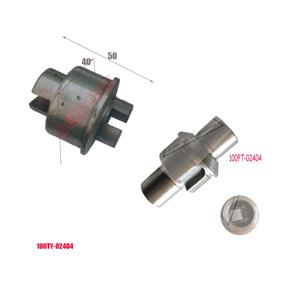 100TY-02404/100FT-02404, вал коробки передач для Fujian Lijia SL2105 / SL3105ABT2 / SL4100BT / SL4105ABT