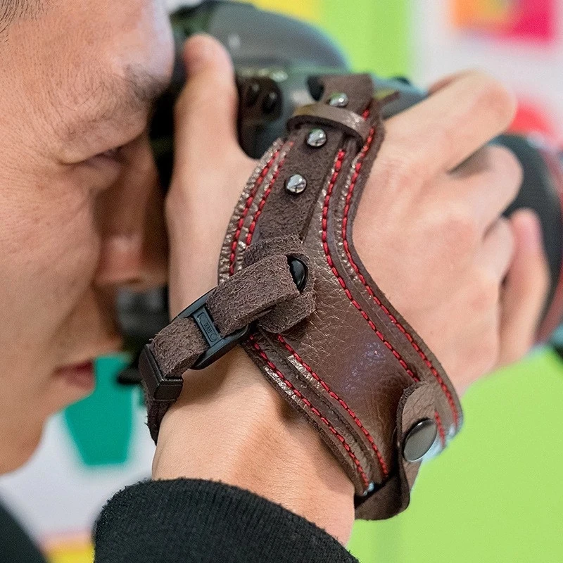

Camera Leather Wrist Strap DSLR Portable waterproof Hand Belt Holder Shockproof Strap for Canon Nikon Sony Leica Fujifilm