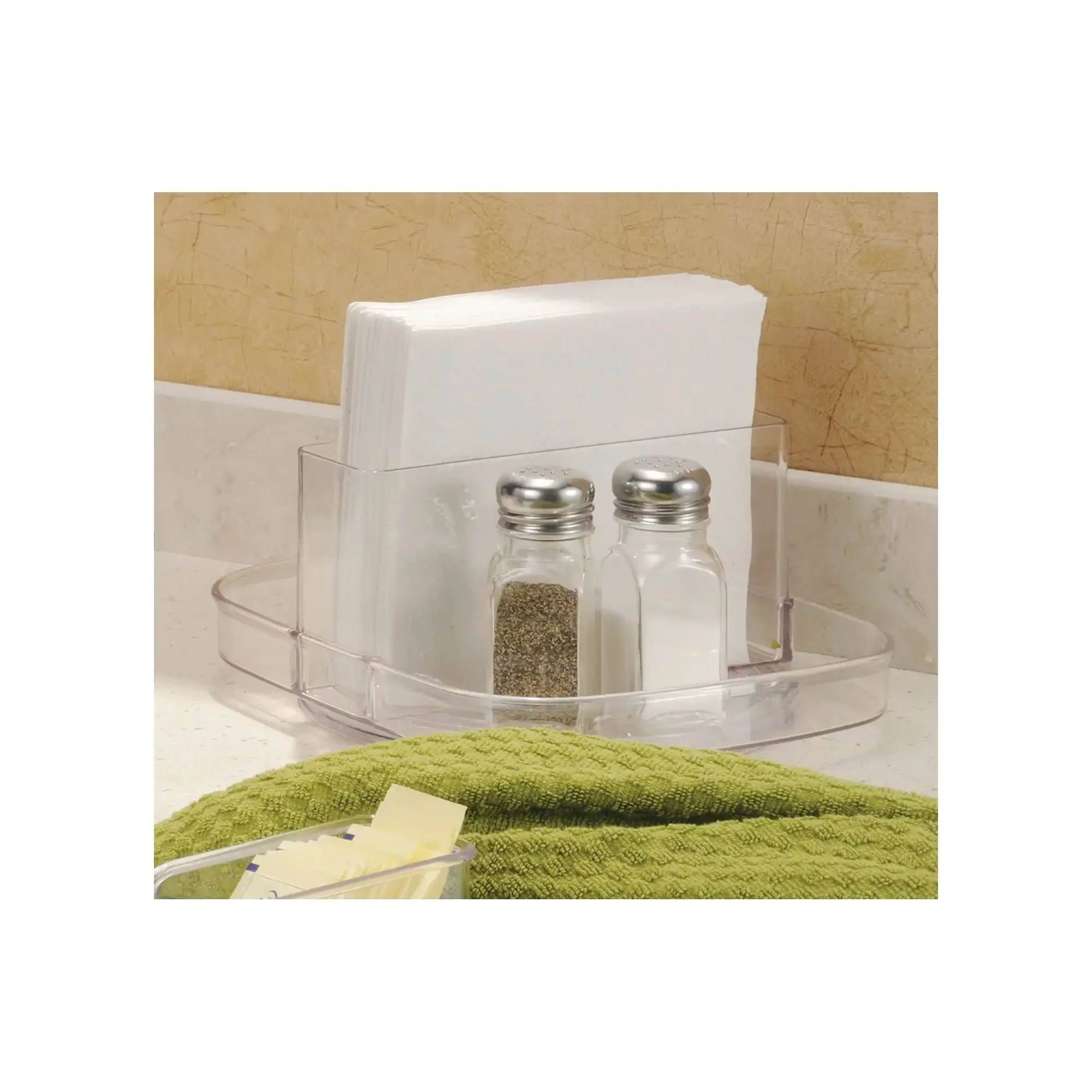

Clear Plastic Linus and Condiment Spinner, Kitchen Organizer , Kitchen Organizer and Storage Container