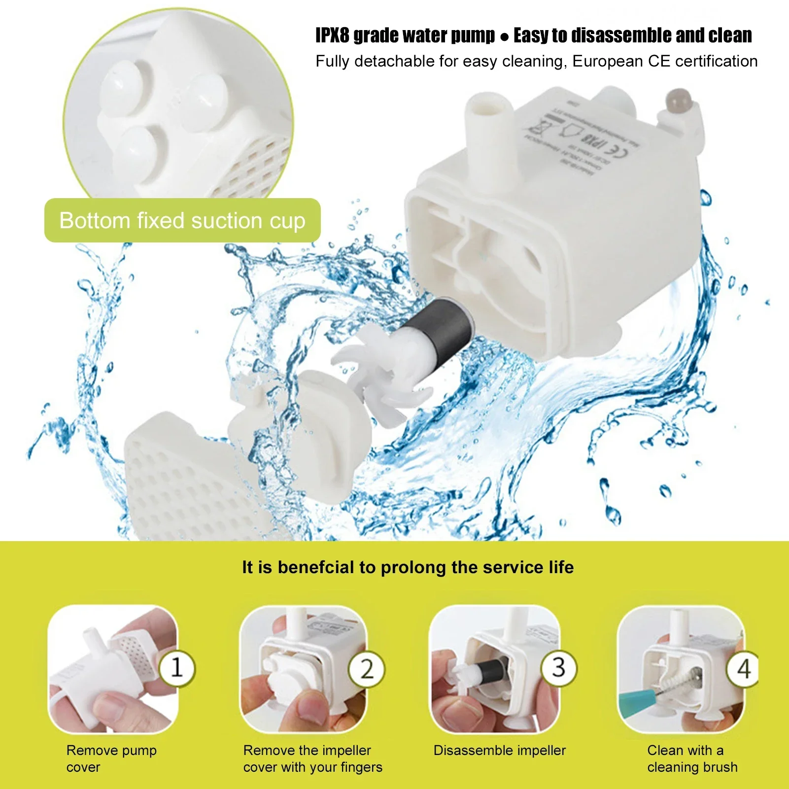 Автоматический дозатор воды для домашних животных фонтан из нержавеющей стали 2 5