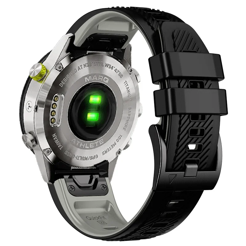 Фото 22 26 мм QuickFit ремешок для часов Garmin Epix Gen 2 силиконовый Correa Fenix 7 7X Pro 47 51 мм 5 5X Plus 6X 6 Marq браслет ремешок для часов №2
