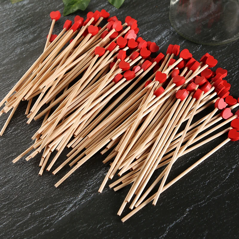 100 шт. палочки для конфет с шариком деревянные леденцы на присоске тортов любви