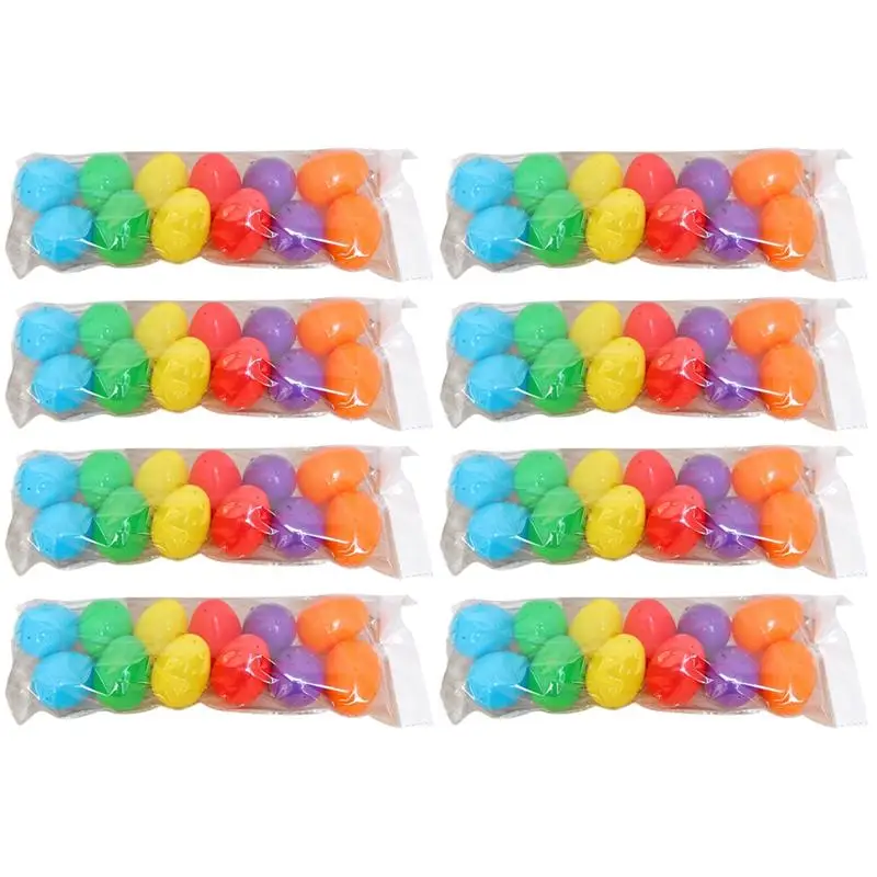 

96 шт., пластиковые разноцветные яйца