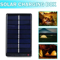 1pc for aa aaa solar battery charger box 1w 4v batteries rechargeable for outdoor travel solar batter charging box 115x68x26mm