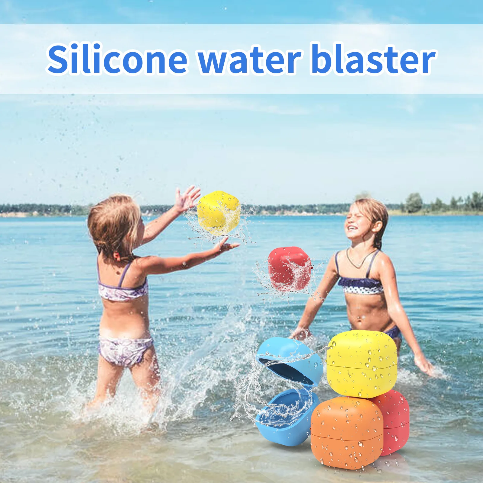 

Reusable No Leakage Water Balloons Self Sealing Quick Fill Water Balloons For Swimming Pool & Beaches Recycled Self-Sealed
