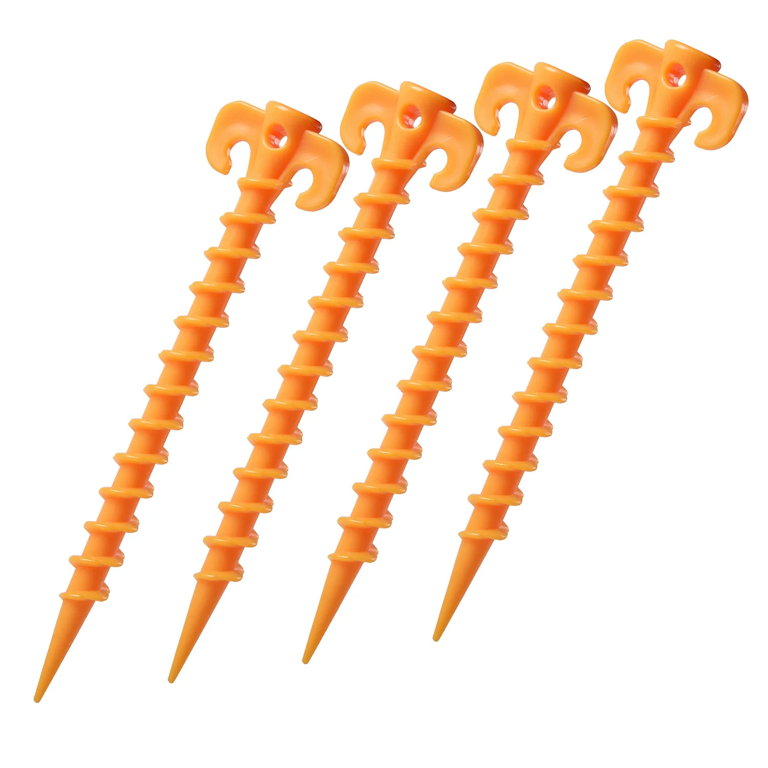 

Outdoor Mountaineering Tent Nails Threaded Plastic Nails camping Tent Accessories Equipment Pegs Canopy Fixing Pile Nails
