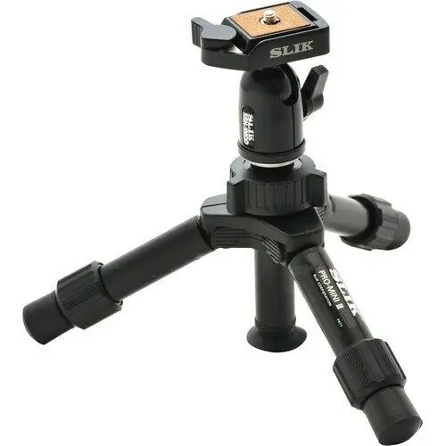

Slik Mini Pro DQ 2-Section Table-Top Tripod - Black