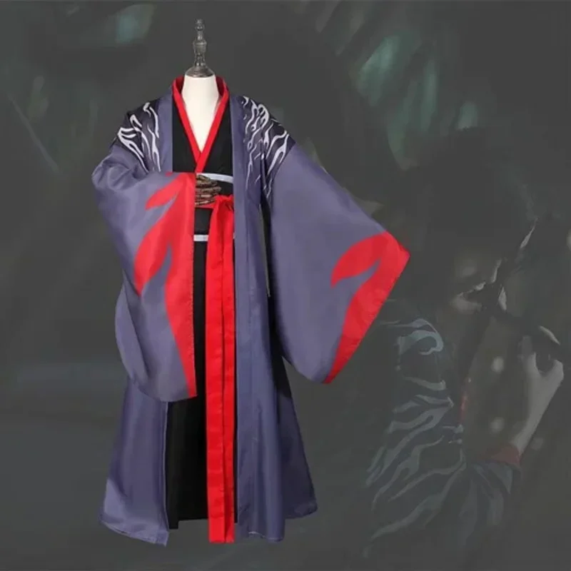 Фото Мужской костюм The Untamed Hanfu Magic Road, одежда для малышей Wei Wuxian Patriarch, аниме-фильмы, костюм для косплея, комплект U №5