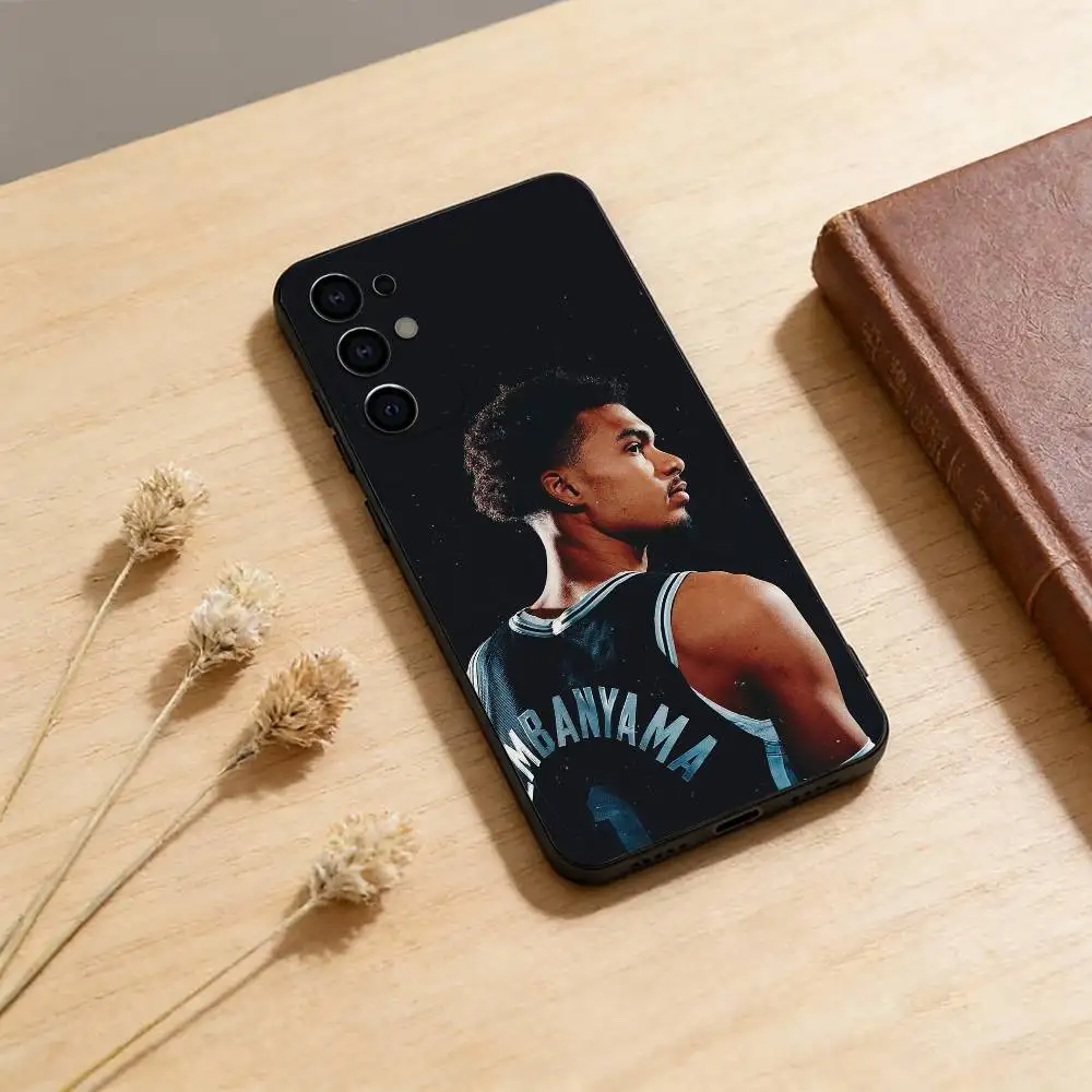 Чехол Victor W-Wembanyama Wemby-S NO для Samsung S26,25,24,21,22,23,30,20,Ultra,Plus,Fe,Lite, черный, мягкий (art.: 3920dc3fef94e) - 3920dc3fef94e