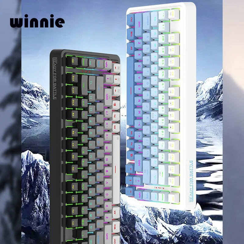 Клавиатура игровая беспроводная, 82 клавиши, красный дракон, 2,4 ГГц Клавиатура игровая беспроводная, 82 клавиши, красный дракон, 2,4 ГГц