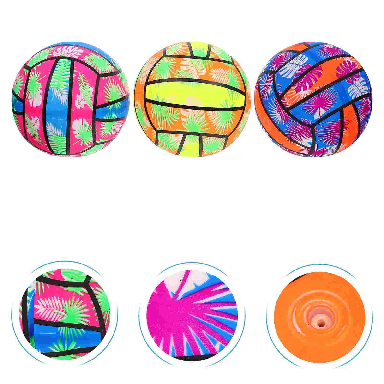 

3 Pcs Beach Volleyball Water Playing Inflatable Toy Summer Toys Pvc Volleyballs Child
