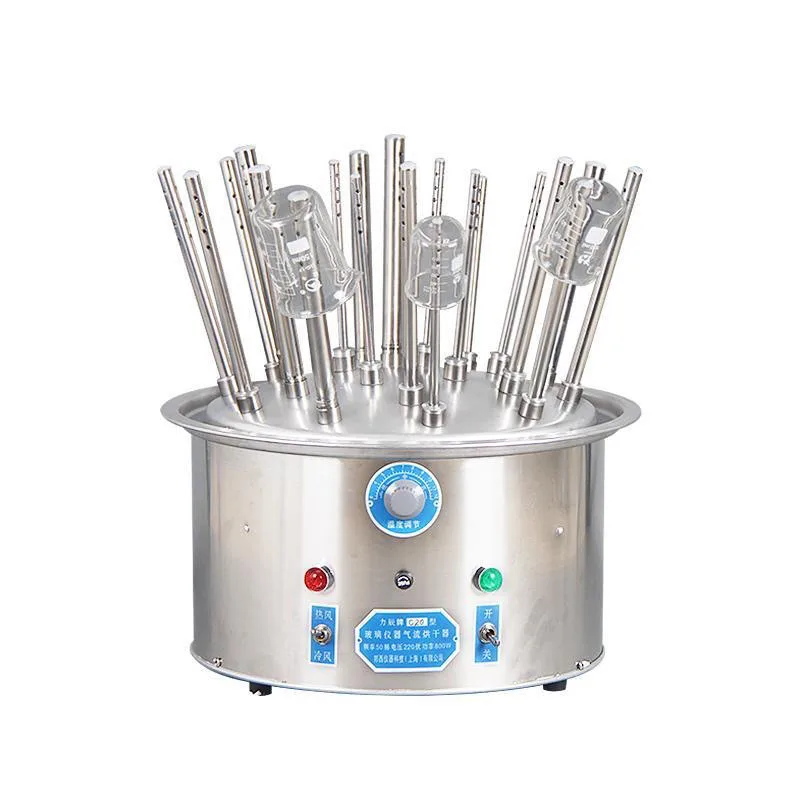 Stainless Steel Air Flow Dryer for Glassware Flask Tube laboratory Dryer with 12/20/30 Air Ducts 8-10mins Drying Time New