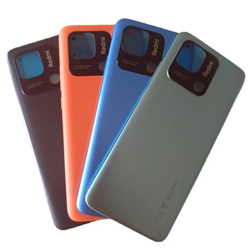 Оригинальный новый для Xiaomi Redmi 10C крышка батареи Панель задняя дверь Корпус чехол запасные части Redmi 10A крышка батареи Xiamomi