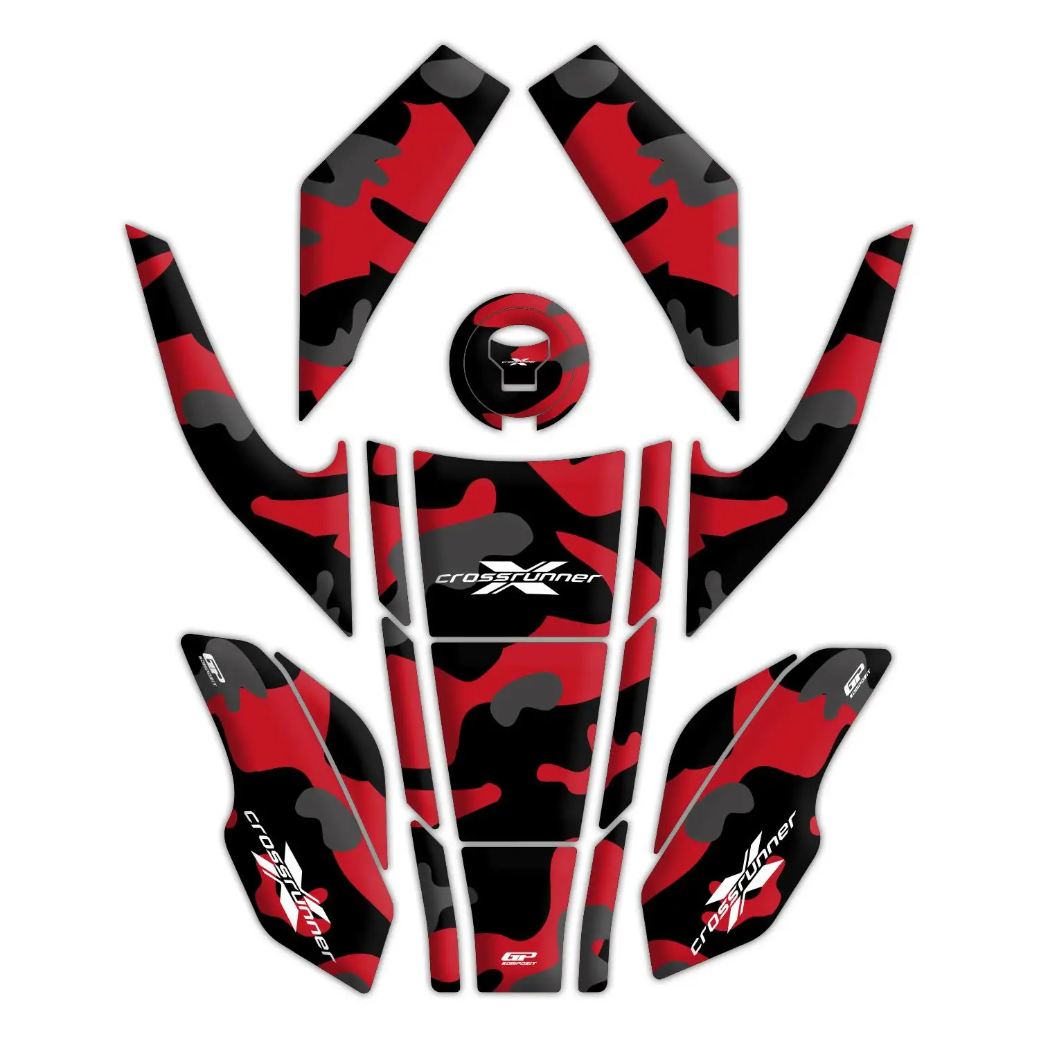 

Комплект композитных ковриков GP красного цвета для VFR 800 X Crossrunner 2015-2020