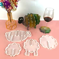 diy silicone coaster sheep shaped tea mat placemat insulation pad accessories unique creative table decoration