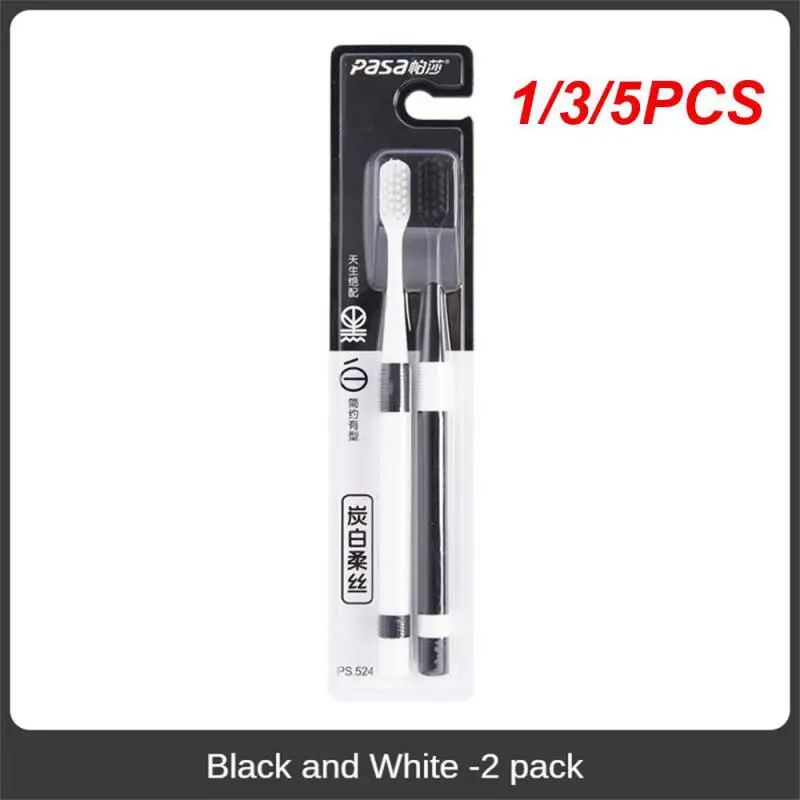 

1/3/5PCS Adult Soft Bristle Toothbrush Square Hole Wide Head Color Toothbrush Special For Sensitive Gums To Oral Health