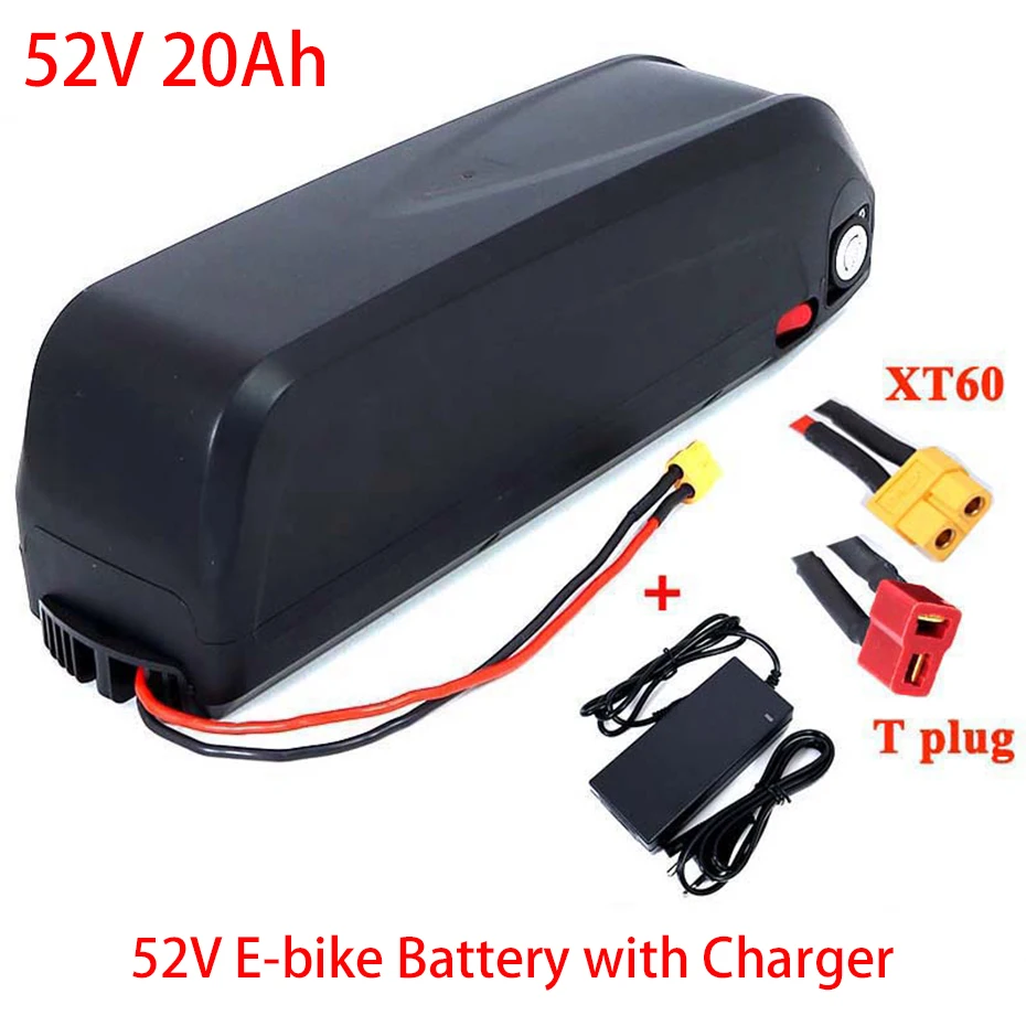 

52V 20Ah 18650 cell eBike Battery Hailong case with USB for 500W 750W 1000W Motor Bike conversion kit bafang Electric Bicycle