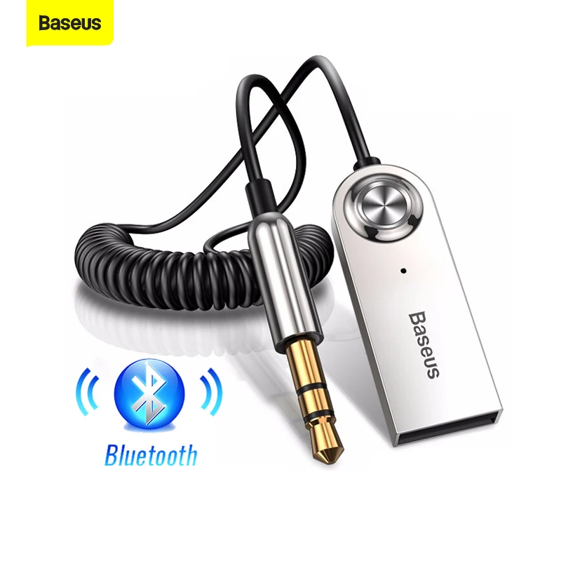 

Baseus 3.5mm Aux Bluetooth Adapter Cable For Car Speaker Bluetooth 5.0 Wireless Audio Music Adapter Handfree Car Kit BT Receiver
