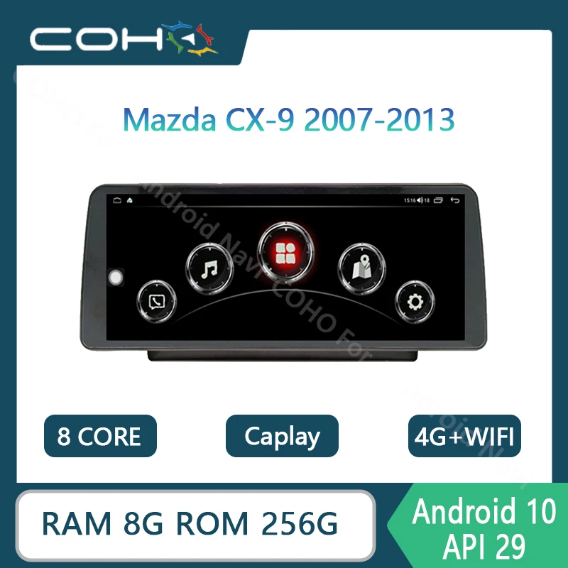 

12.3 INCH For Mazda CX-9 2007-2013 1920*720 Car Radio Multimedia Video Player Navigation RAM 8G ROM 256G GPS Android 10