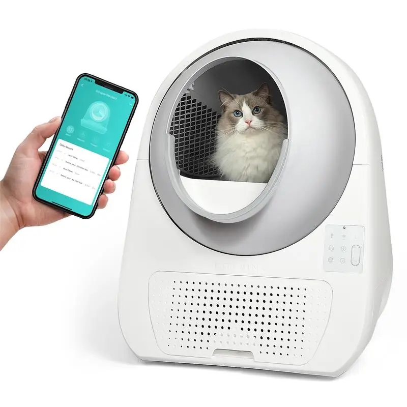Wifi App Control Double Odor Self Cleaning Toilet For Cat Se