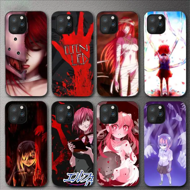 Чехол Elfen Lied для iPhone 11 12 Mini 13 14 Pro XS Max X 8 7 6s Plus 5 SE XR Shell