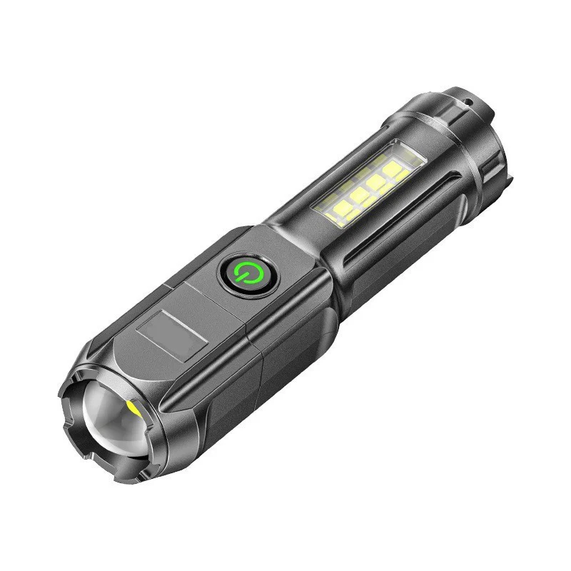 

Внешний портативный фонарик, телескопический зум, USB-зарядка, яркая вспышка, большой радиус действия, прожектор, фонарик