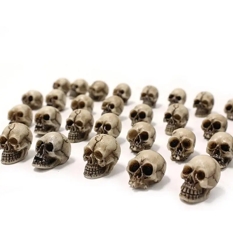 

Мини-черепа, украшение, скелет, 20 шт., маленькие Мини-черепа, цветочный горшок, украшение, реалистичный скелет, черепа, ремесла, украшение