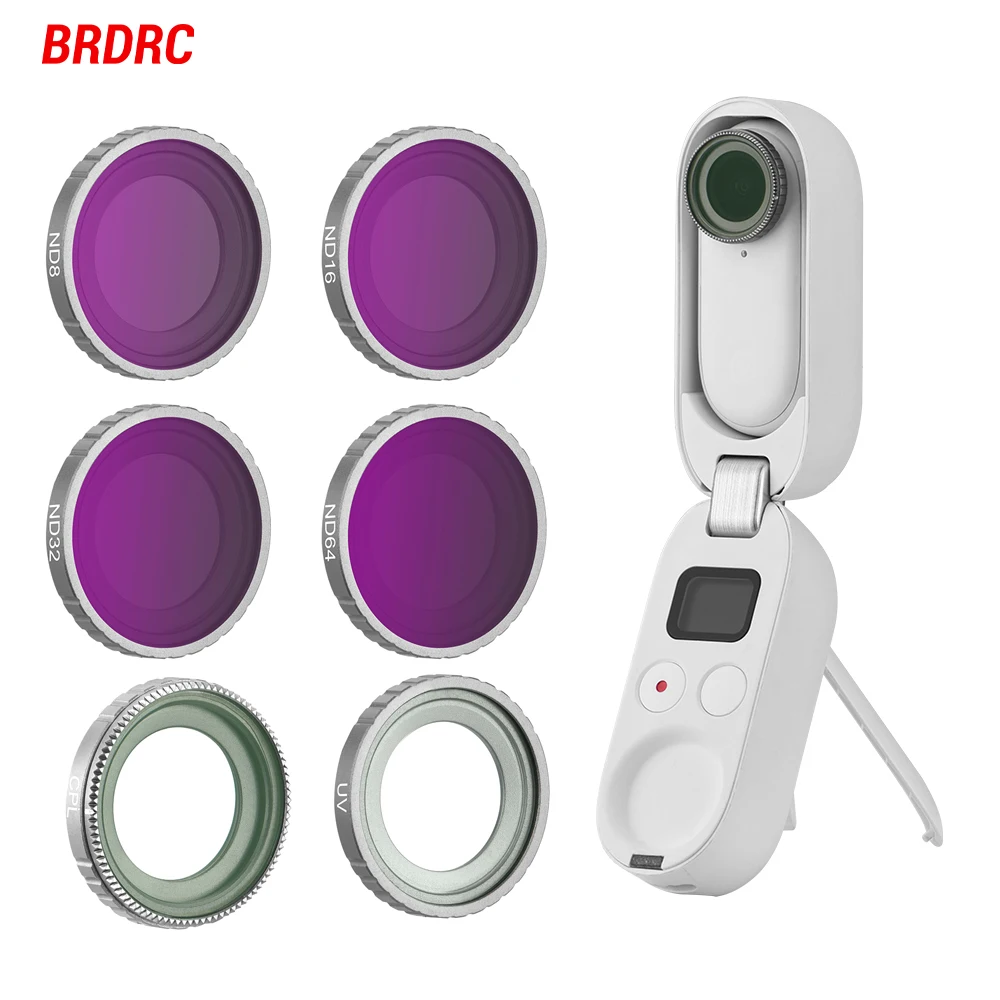

Lens Filter Set for Insta360 GO 2/GO 3 MCUV CPL ND4/8/16/32/64 HD Optical Glass Action Camera Outdoor Photography Accessories