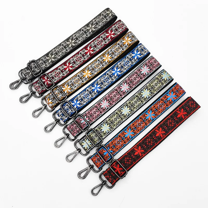 

Ethnic Style Handbag Straps for Crossbody Adjustable Belt For Handbag Belt Wide Nylon Shoulder bag Straps Bag Accessories