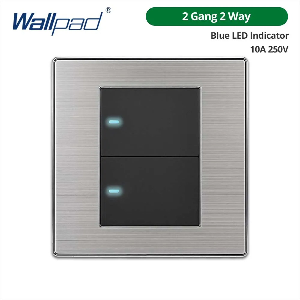 

Wallpad 1 2 3 4-бандовый выключатель из нержавеющей стали