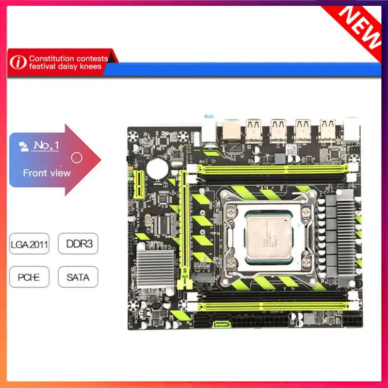 

Новая X79G материнская плата Met Xeon E5 2650 V2 Настольная компьютерная материнская плата Geheugen комбо набор Nvme Sata Сервер DDR3 Игровая плата