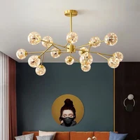 new style star chandelier nordic lamps modern minimalist light luxury molecular magic bean lamp living room lamp