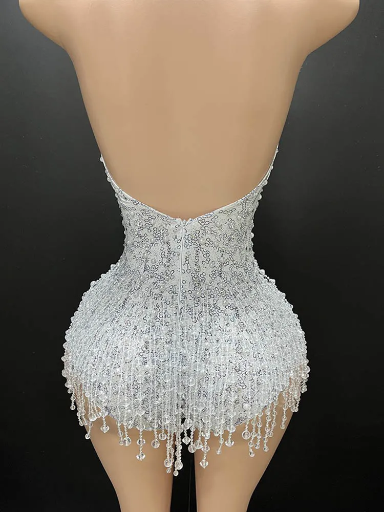 Высококачественная сексуальная обнаженная эластичная юбка с запахом и стразами