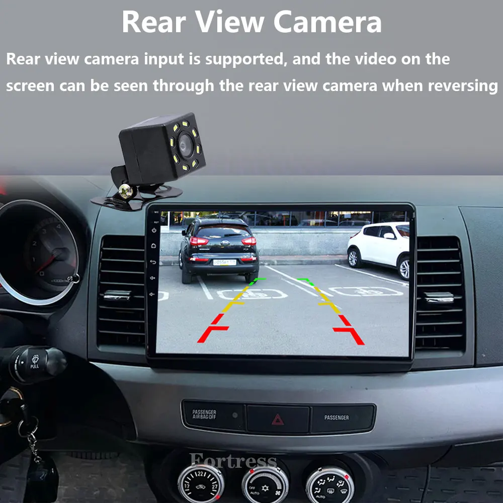 Фото 2din Android 16 авторадио автомобильный радиоплеер для Mitsubishi Lancer 10 CY 2007-2017 Carplay автоэкран GPS-навигация 5G Wi-Fi RDS №3