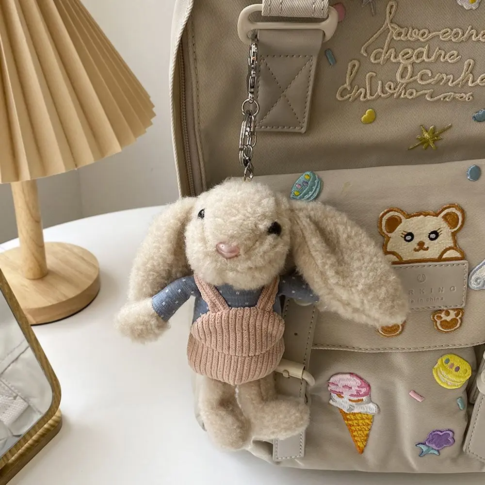 

Cute Plush Keychain Rabbit Dolls Kawaii Bunny Backpack Stuffed Toys Kids Sleeping Doll Girls Boys Birthday Valentine Gift