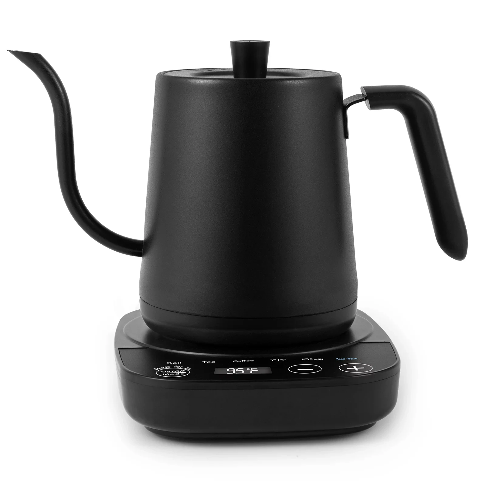 

Kettle, Temperature Variable Stainless Steel Kettle, Hot Water for Coffee Tea Brewing Black