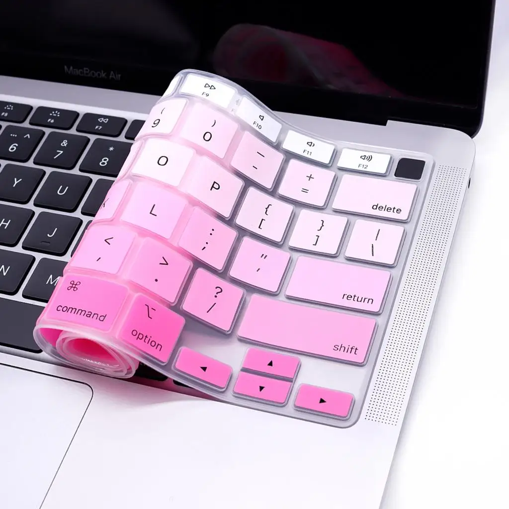 

Чехол для клавиатуры ноутбука Macbook Air13 M1 chip Model A2337 US-Enter, силиконовая цветная мягкая защитная пленка для клавиатуры пылесборника