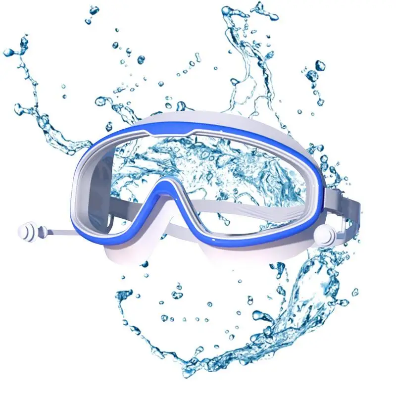 

Детские водные очки для плавания, яркие очки для плавания для мальчиков, очки для плавания с противотуманным дизайном, защита от ультрафиол...