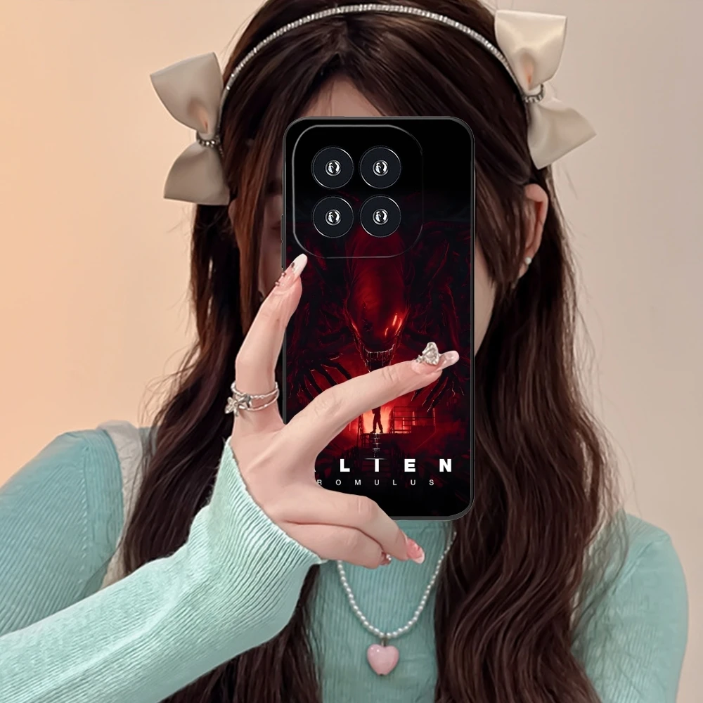 Крутой Чехол для мобильного телефона Alien Romulus Xiaomi 14 13 12 11 10 9 T Ultra Lite Pro S SE X 5G черный