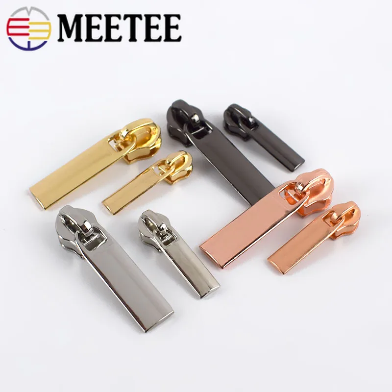 20 stücke Meetee Zipper Sliders für 3 #5 # Nylon Reiß Down Jacke Tasche Zips Kopf Tasche Zip