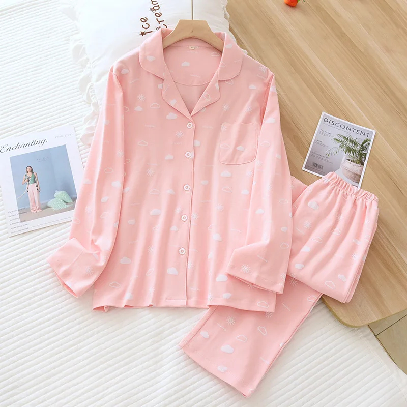 

Женский оригинальный комплект с принтом в виде облака для весны и осени, новые брюки с длинным рукавом