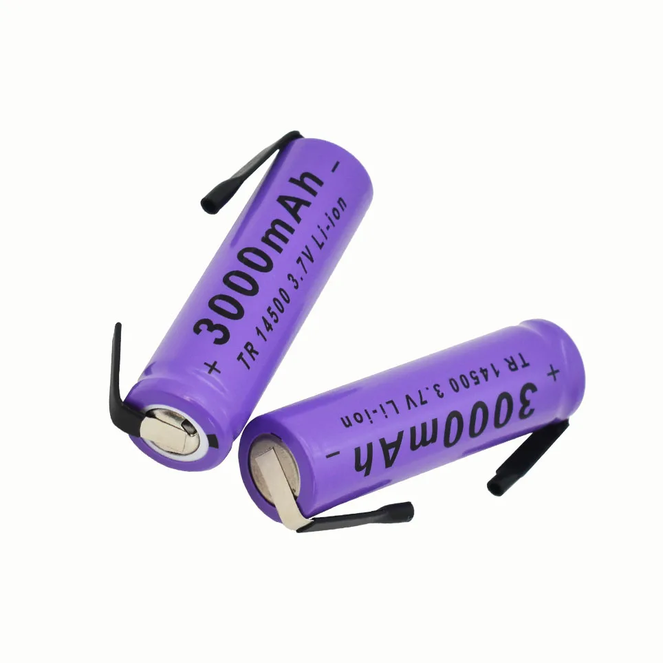 

14500 Lithium Battery 3.7V 2700mAh Rechargeable Batteries Welding Nickel Sheet Bateria For Torch LED Flashlight Toy