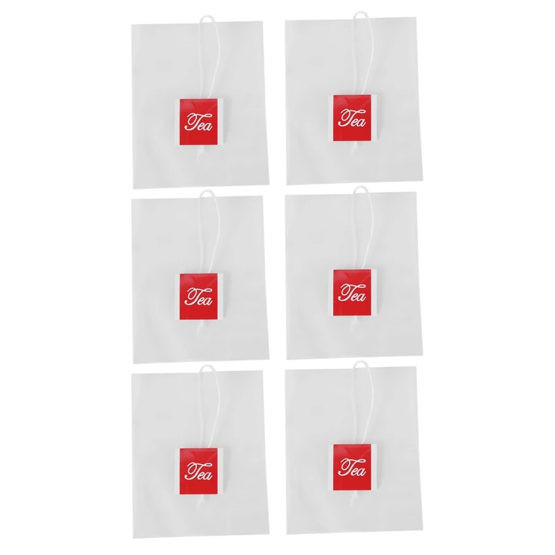 

3000Pcs 5.5 X 7Cm Pyramid Tea Bag Filter Nylon Tea Bag Single String Label Transparent Empty Tea Bag