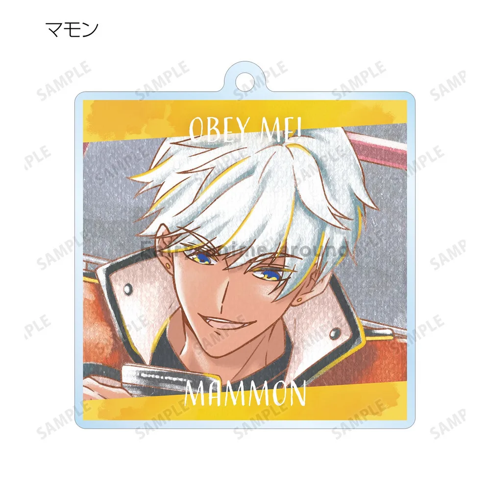 Брелок в стиле аниме 2-Obey Me кукла игра Asmodeus Beelzebub Belphegor Leviathan Lucifer Mammon акриловый