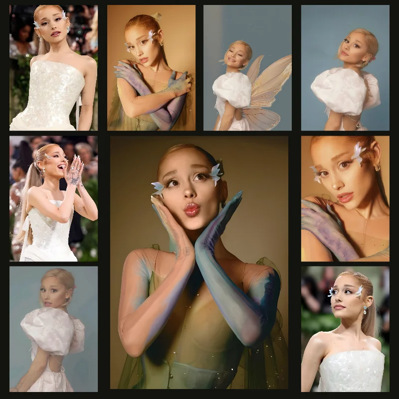 Горячая певица Ариана Гранде плакат самоклеящаяся художественная водостойкая