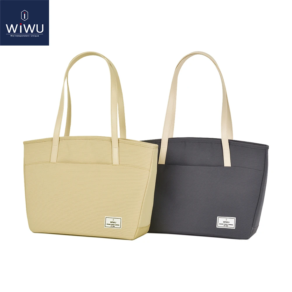 

WiWU Laptop Tote Bag for MacBook Air 13.6 M2 Pro 14 Large Capacity Computer Bag for MacBook Pro 16.2 Waterproof Laptop Bag Women